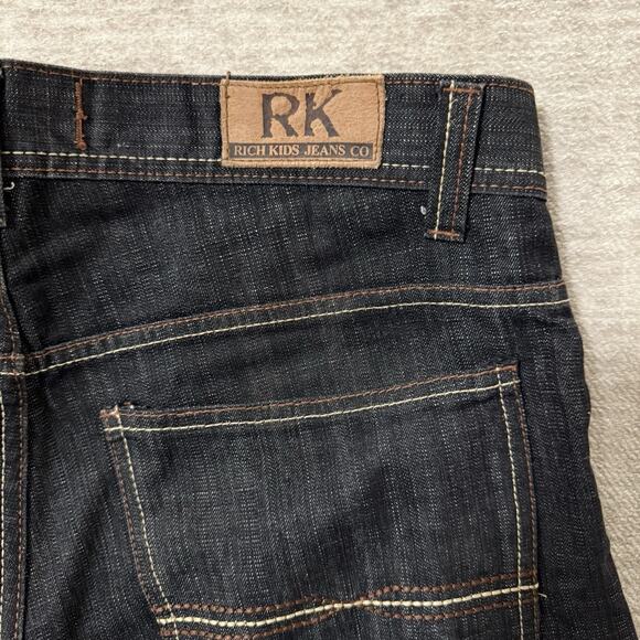 Vintage Y2K Rich Kids Jeans Co Mens Blue Baggy Skate Jeans 36x32 - Picture 12 of 12